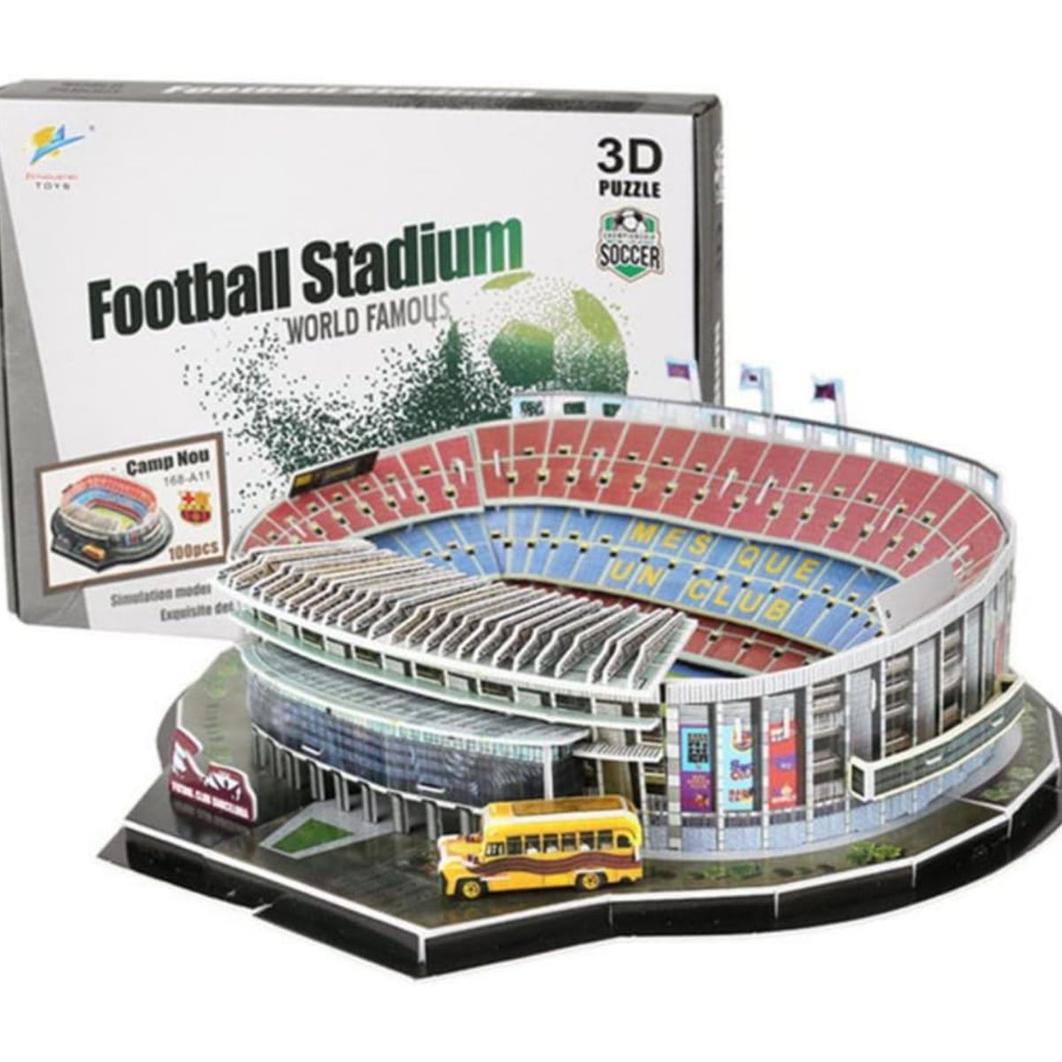OTRAS MARCAS - Rompecabezas 3d Estadio De Futbol Camp Nou 100 Piezas