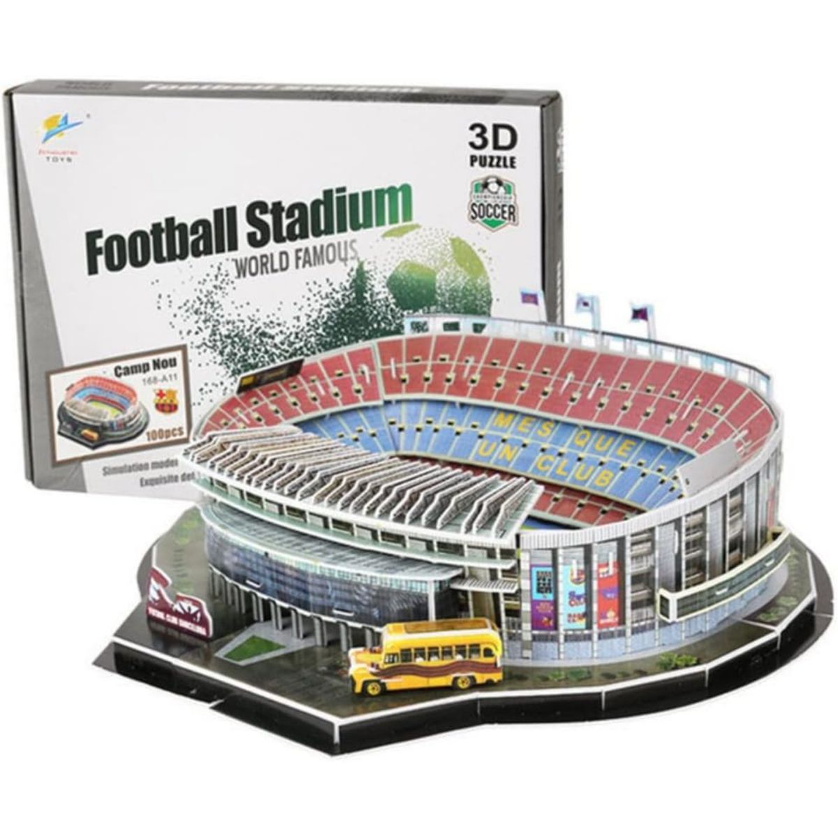 OTRAS MARCAS - Rompecabezas 3d Estadio De Futbol Camp Nou 100 Piezas