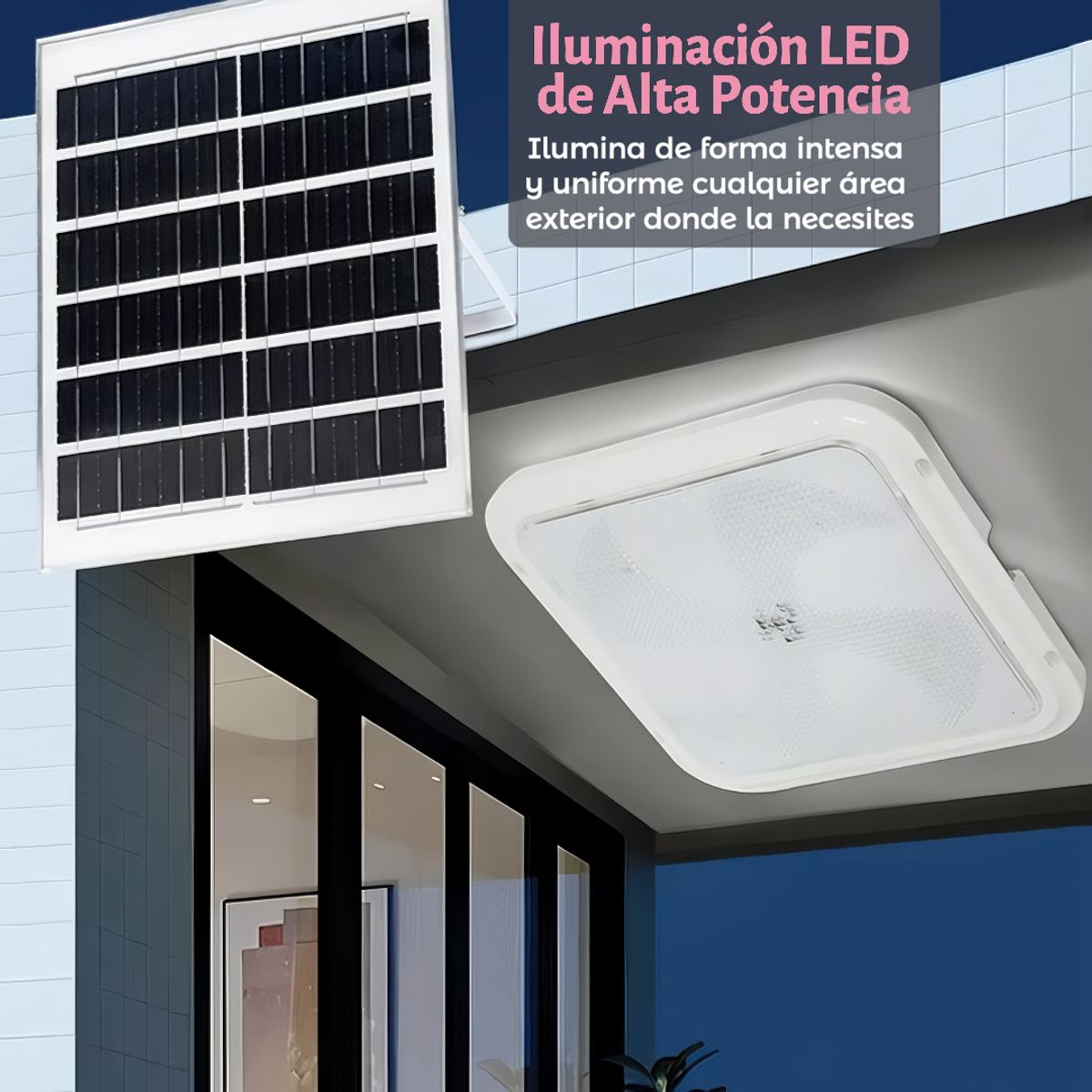 GENERICO - Lámpara Solar Para Patio Finca Y Corredores 200W