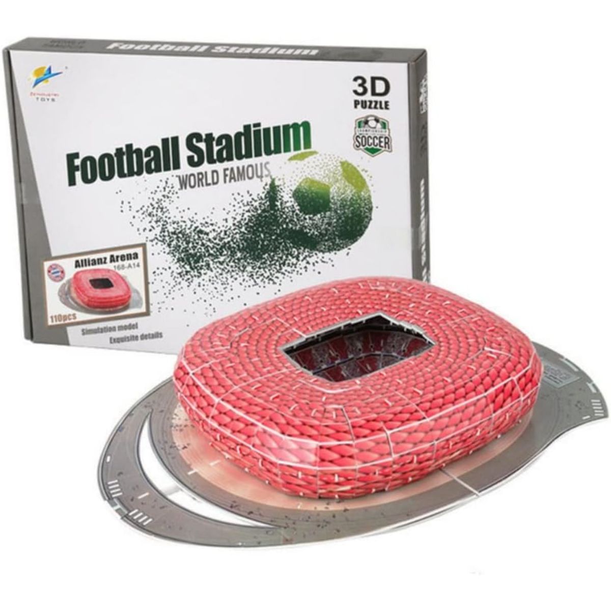 OTRAS MARCAS - Rompecabezas 3d Estadio De Futbol Arena Allianz 110 Piezas