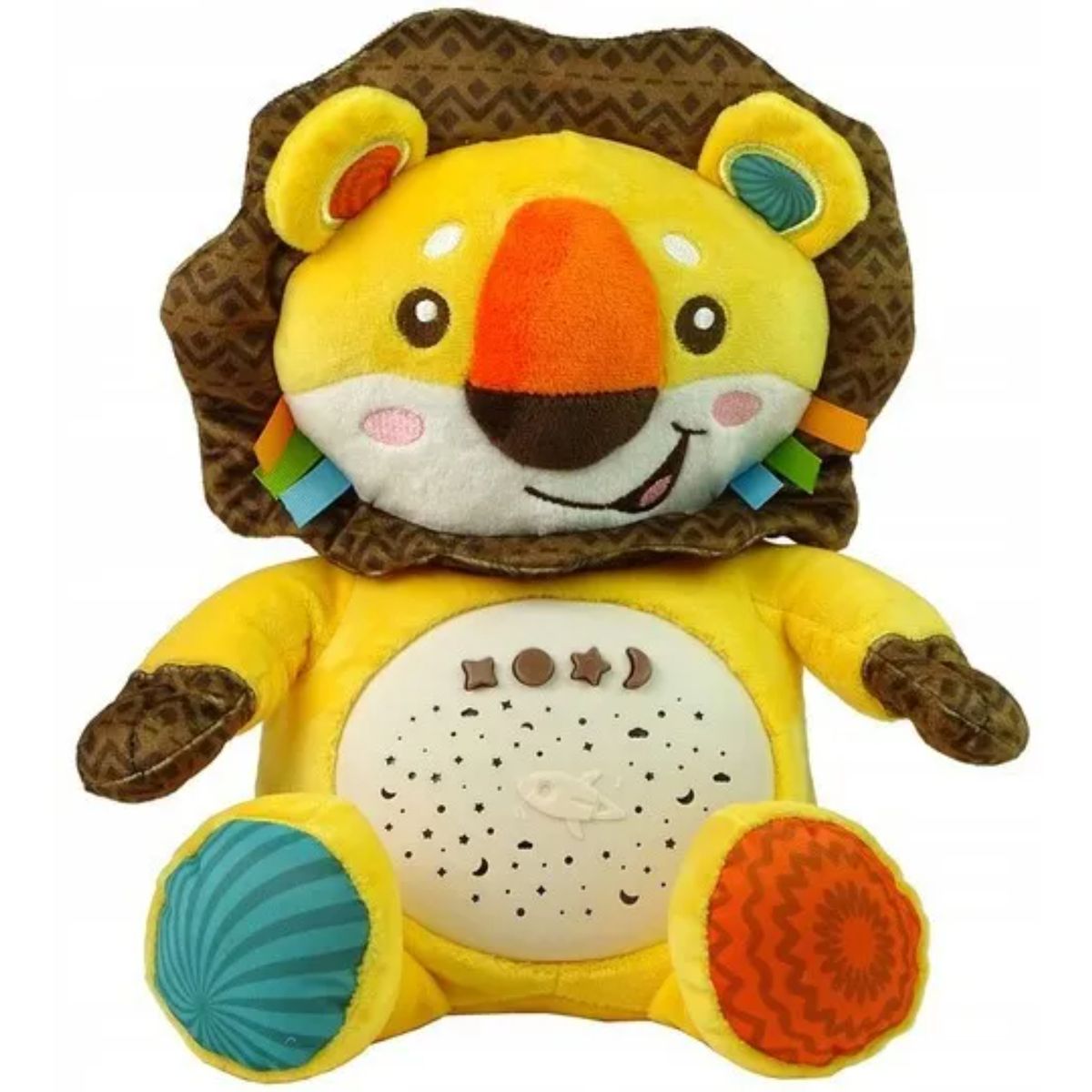 OTRAS MARCAS - Musical De Cuna Y Proyector Estrellas Peluche León Para Bebé Amarillo León