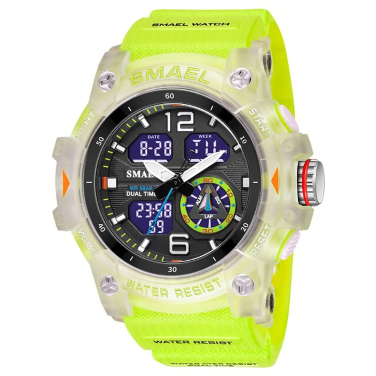 SMAEL - Reloj Deportivo Hombre Dijital Y Analogo Water Resistent