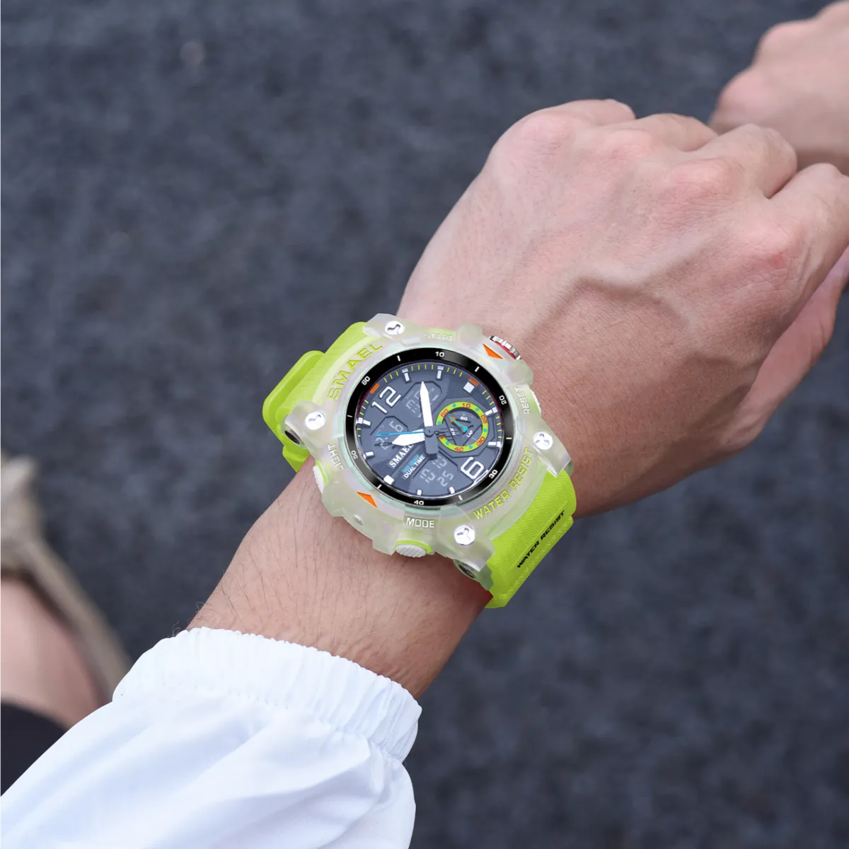 SMAEL - Reloj Deportivo Hombre Dijital Y Analogo Water Resistent