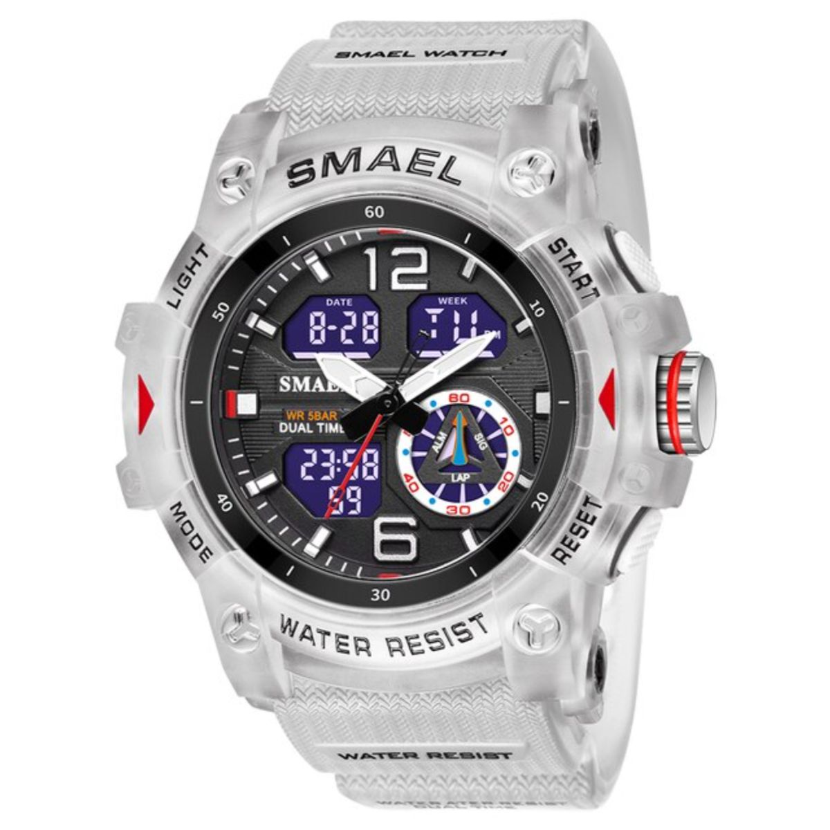 SMAEL - Reloj Deportivo Hombre Dijital Y Analogo Water Resistent