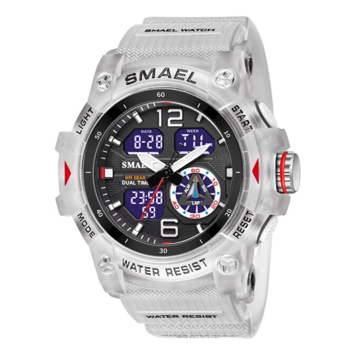 SMAEL - Reloj Deportivo Hombre Dijital Y Analogo Water Resistent