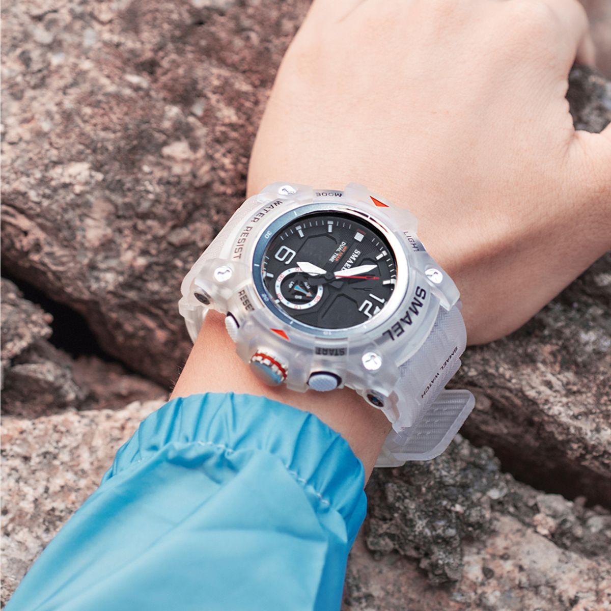 SMAEL - Reloj Deportivo Hombre Dijital Y Analogo Water Resistent