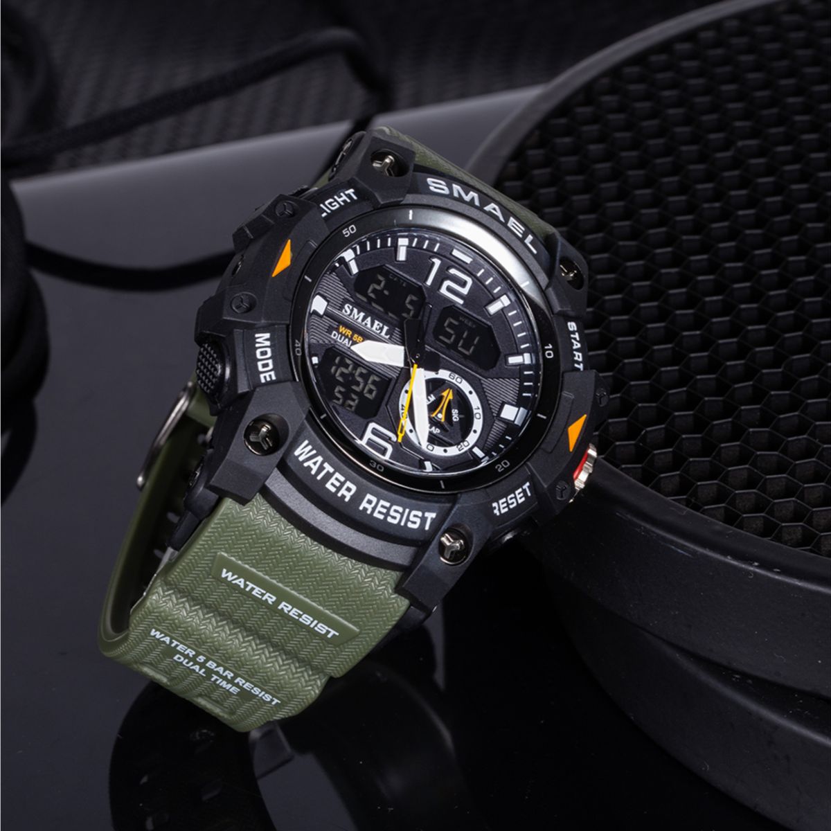 SMAEL - Reloj Deportivo Hombre Dijital Y Analogo Water Resistent