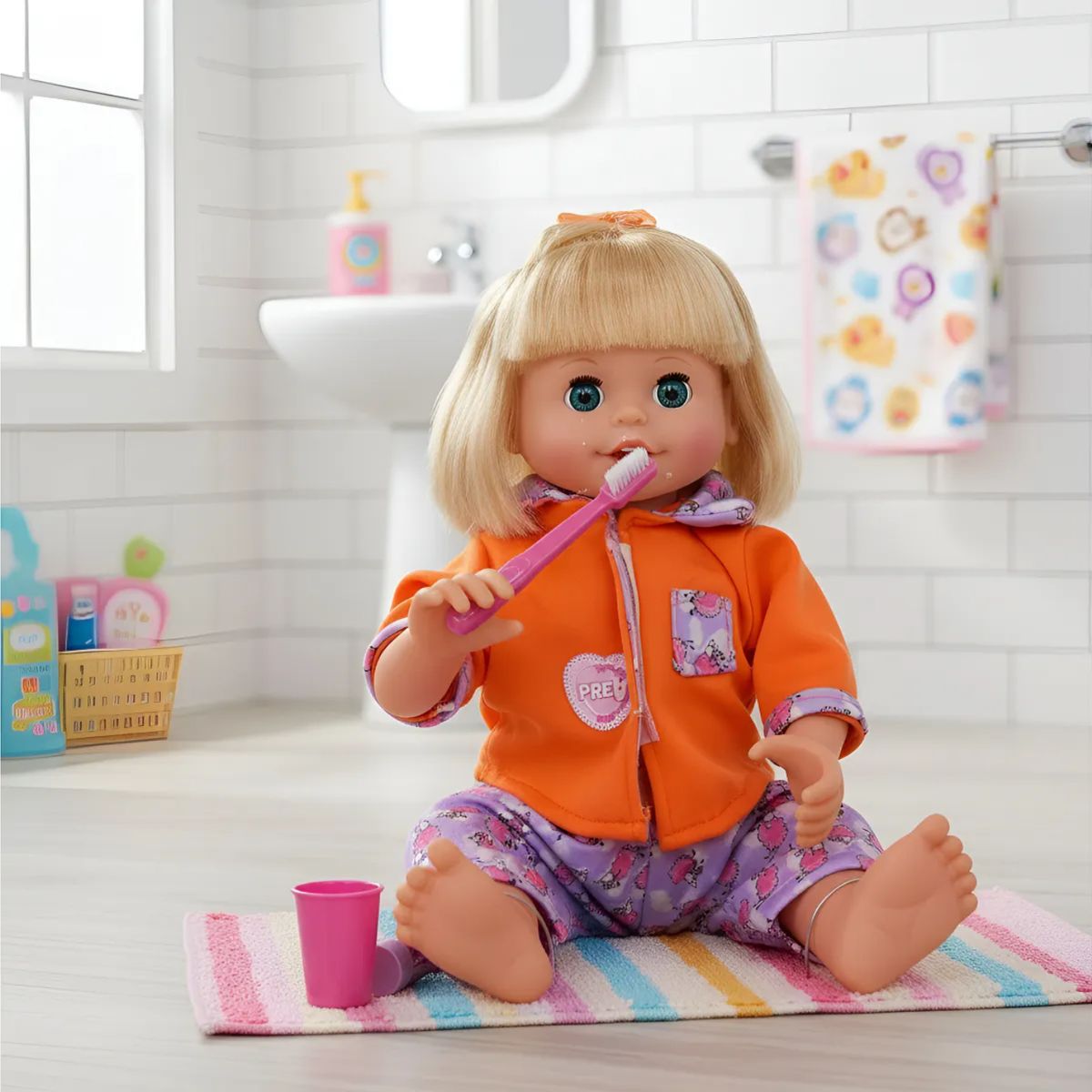 GENERICO - Muñeca Interactiva Hora De Lavarse Los Dientes