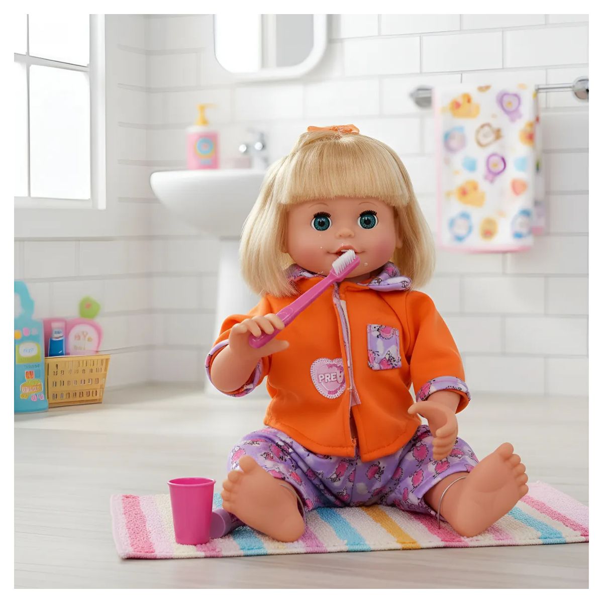 GENERICO - Muñeca Interactiva Hora De Lavarse Los Dientes