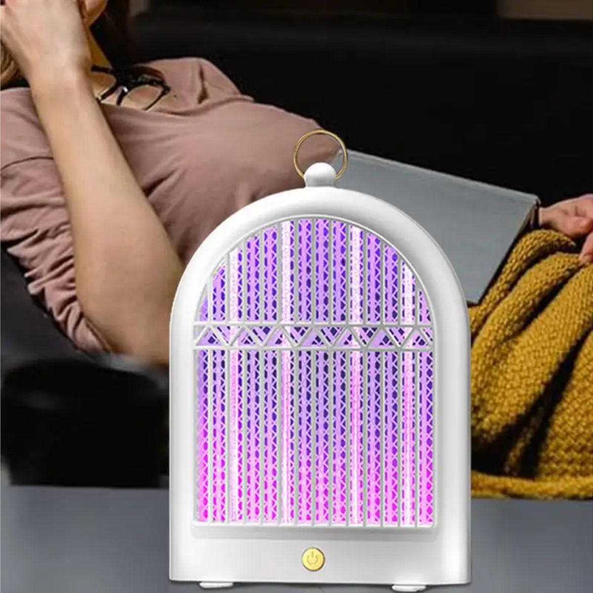 NOBELSOUND - Lampara Ultravioleta Mata Zancudos Recargable Portatil 27 cm