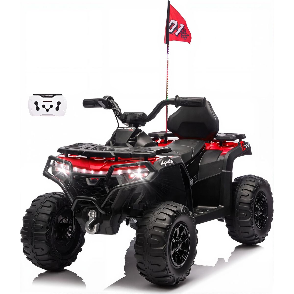 BEBESUNITA - Moto Carro Electrico 24Voltio Llanta Caucho Control - Rojo