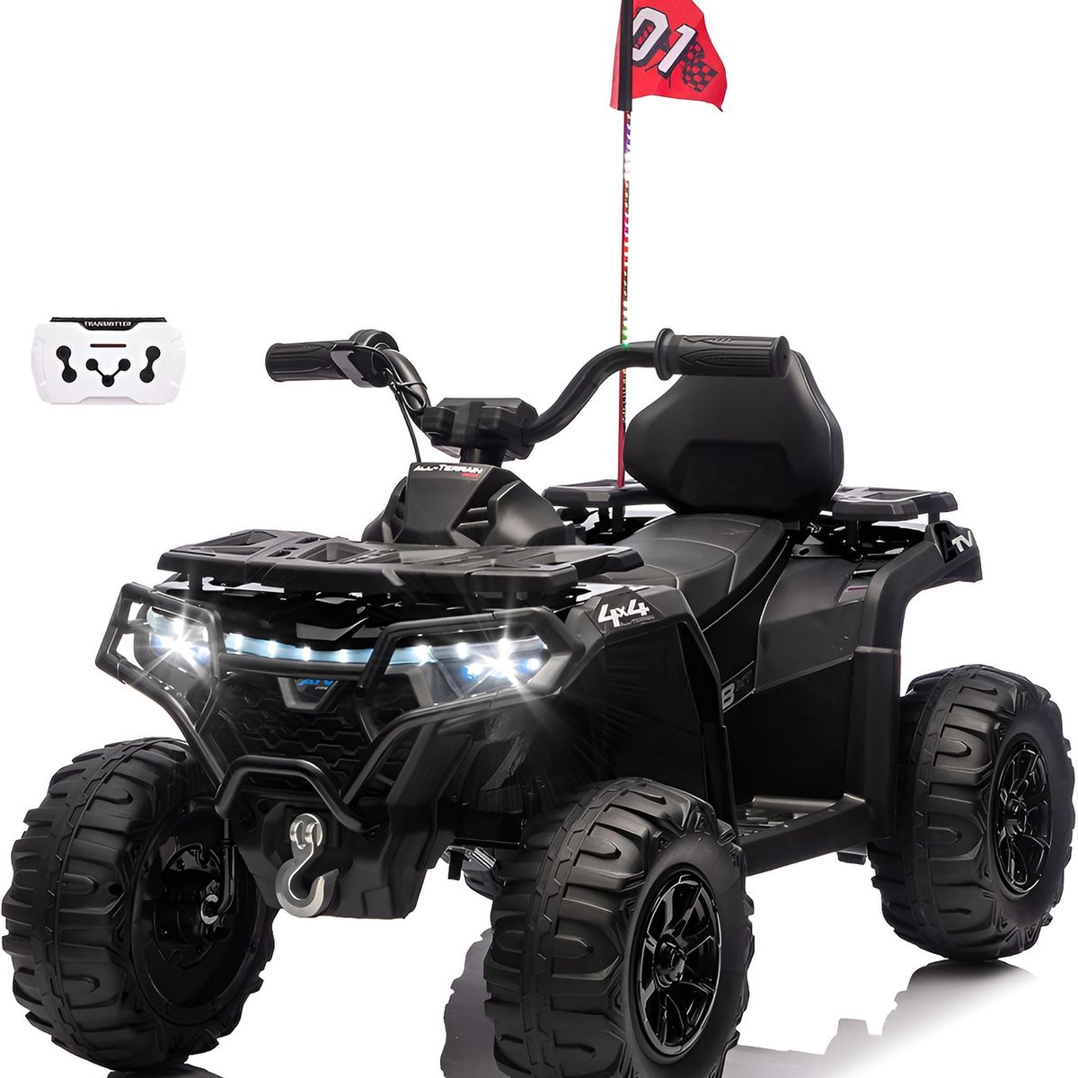 BEBESUNITA - Moto Carro Electrico 24Voltio Llanta Caucho Control - Negro