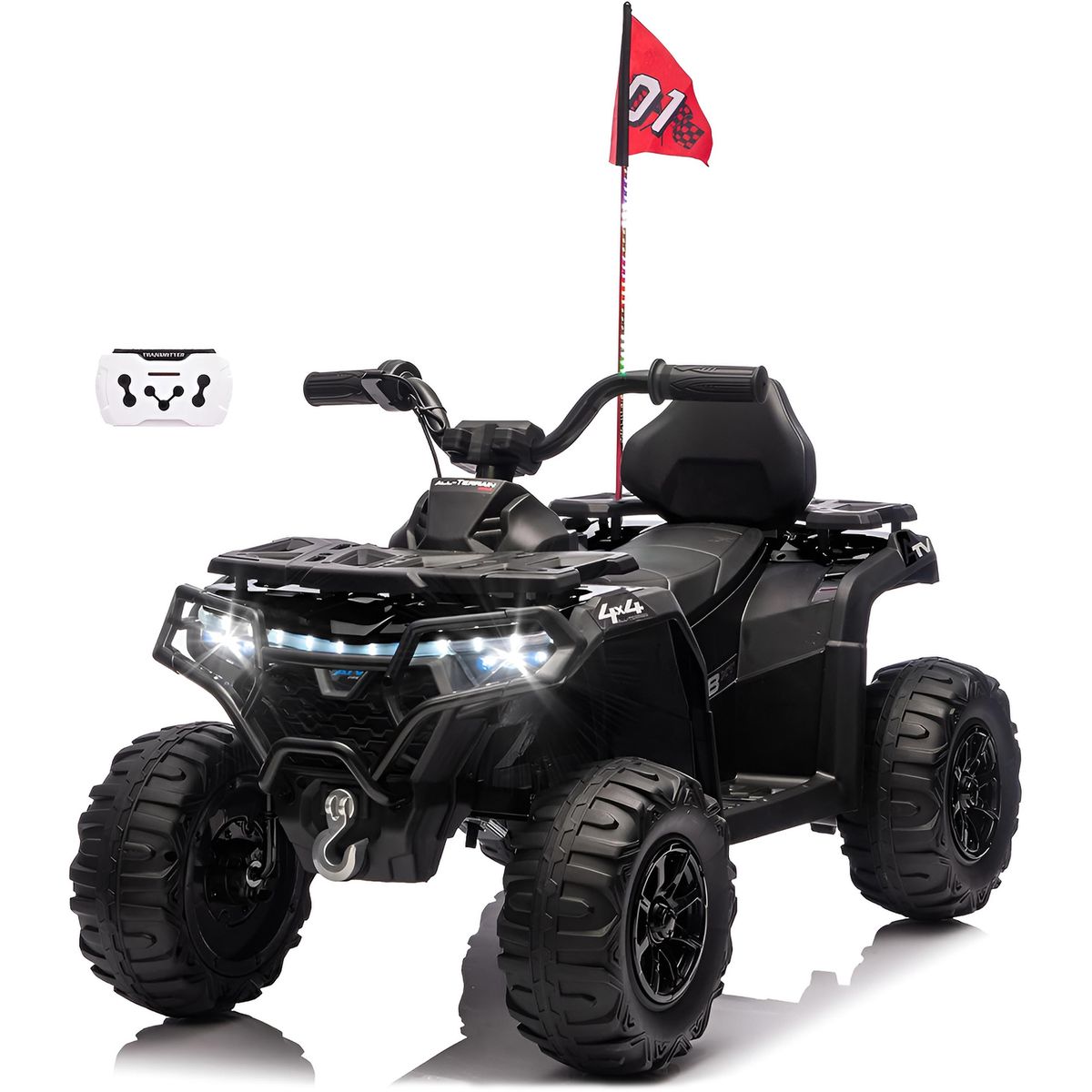 BEBESUNITA - Moto Carro Electrico 24Voltio Llanta Caucho Control - Negro