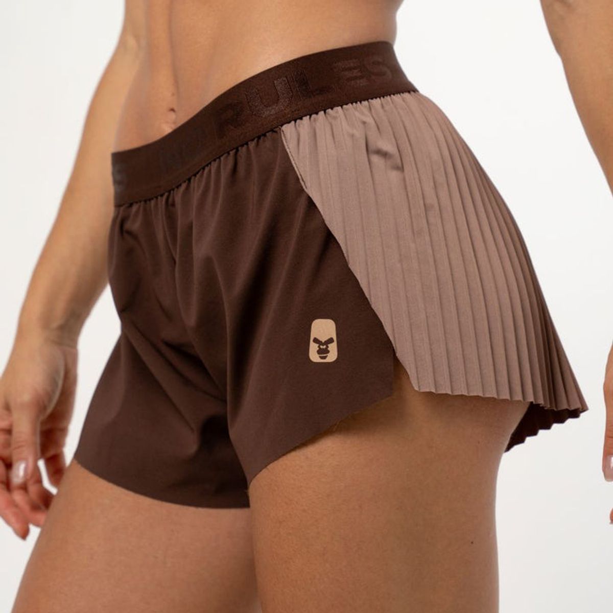 NO RULES - Short Deportivo Running Performance Chocolate