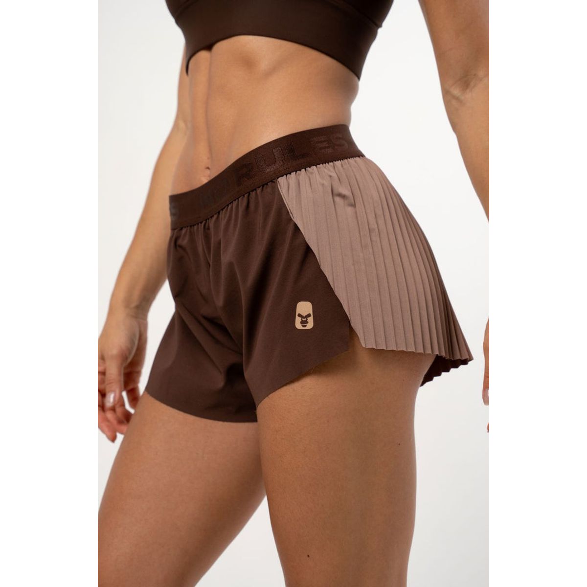 NO RULES - Short Deportivo Running Performance Chocolate