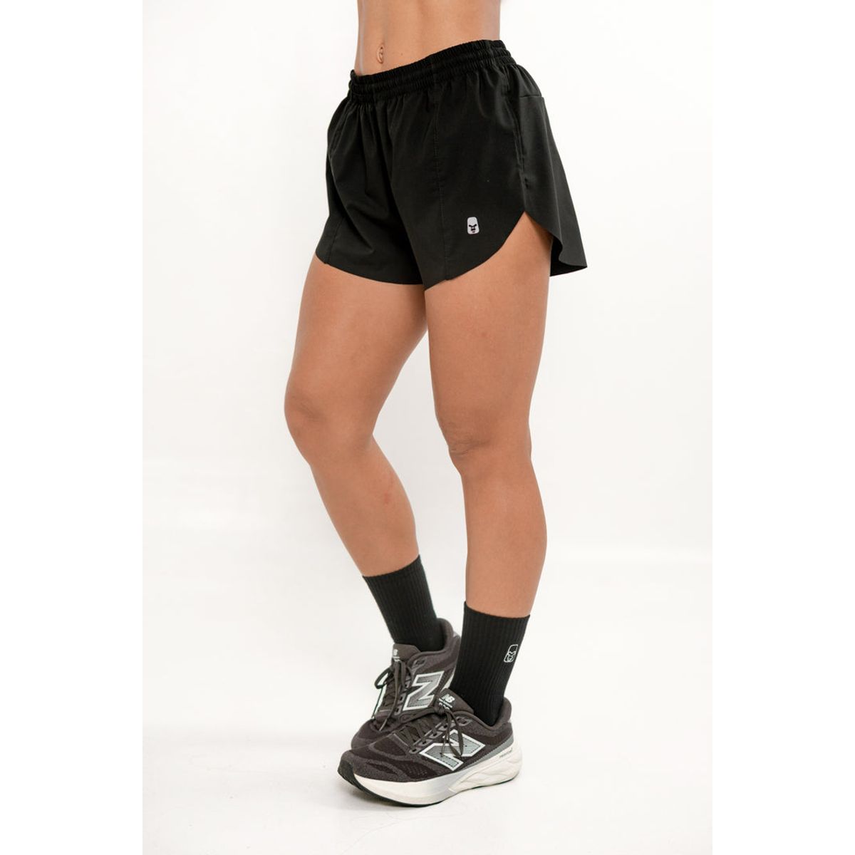 NO RULES - Short Deportivo Running Flash Negro