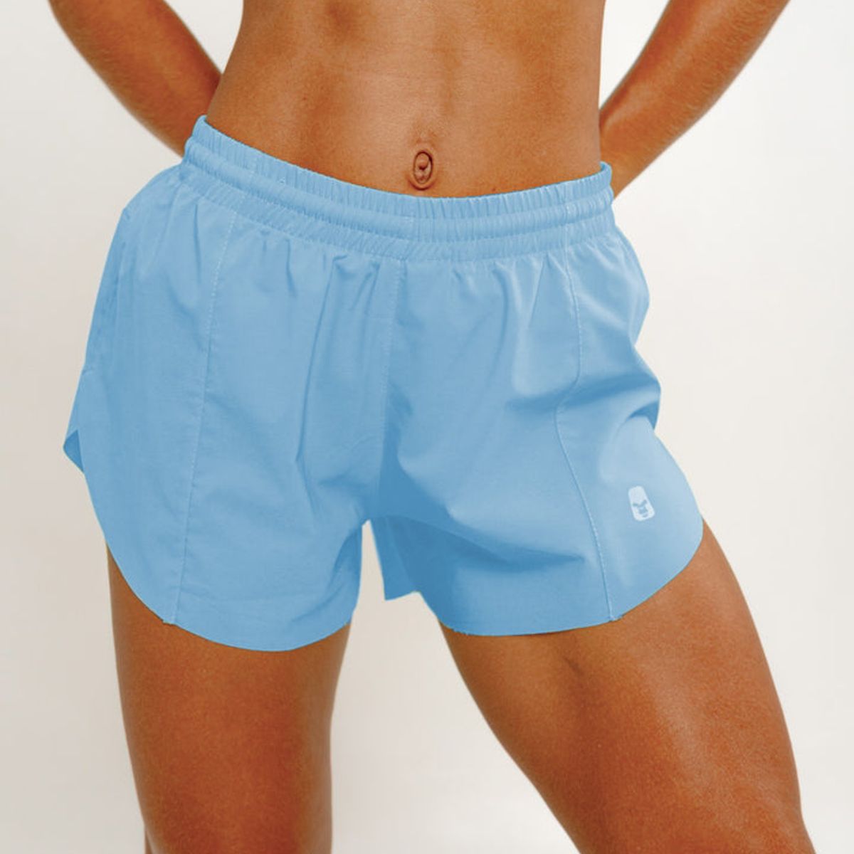 NO RULES - Short Deportivo Running Flash Baby Blue