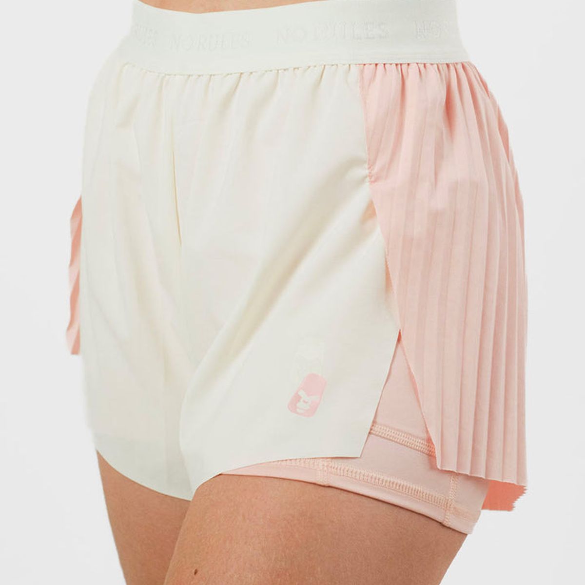 NO RULES - Short Running Performance Con lycra Ivory