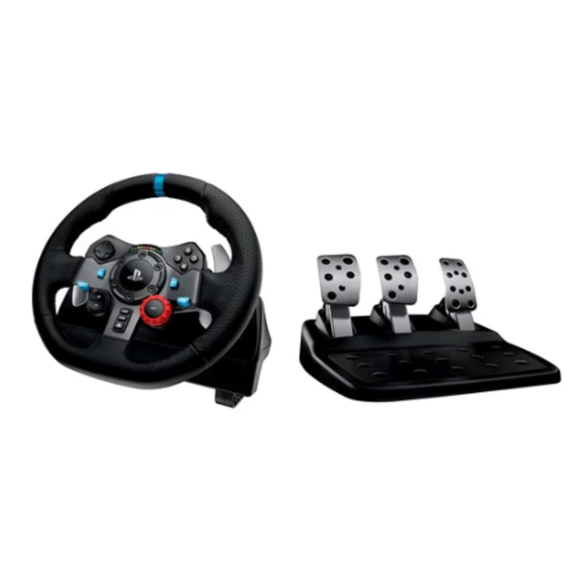 LOGITECH - Volante de Carreras Logitech Driving Force G29 + Pedales  Compatible PS3  PS4  PC  USB  Color Negro