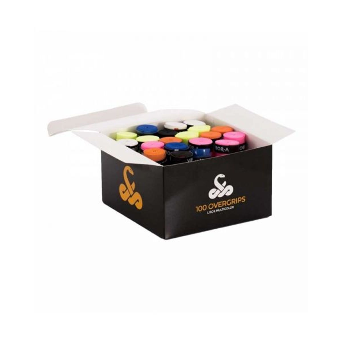 GENERICO - CAJA 100 OVERGRIPS VIBORA MULTICOLOR