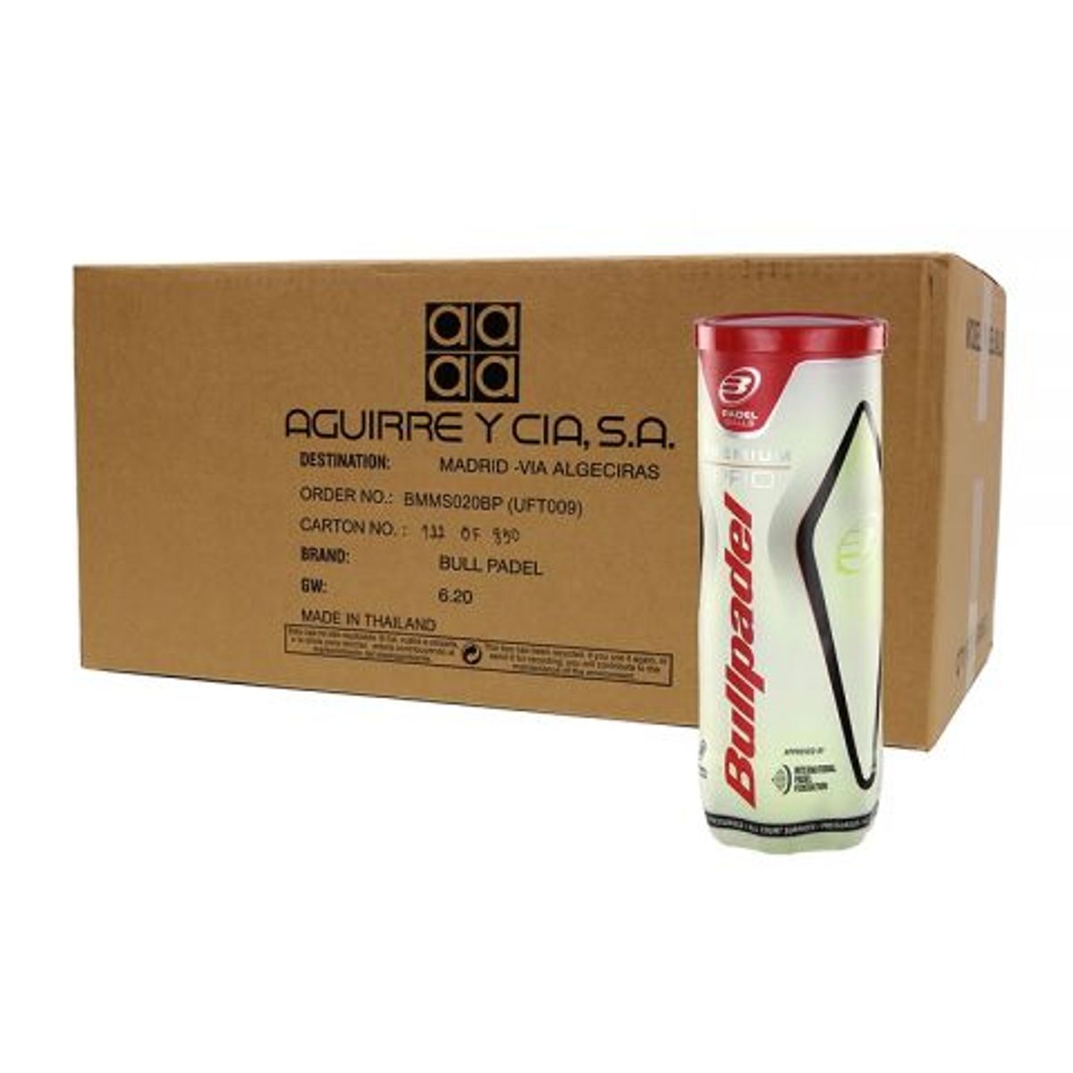 BULLPADEL - CAJON 24 BOTES PELOTAS BULLPADEL PREMIUM