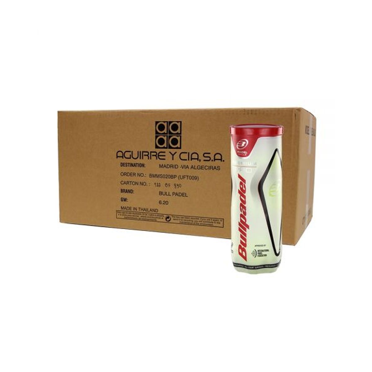 BULLPADEL - CAJON 24 BOTES PELOTAS BULLPADEL PREMIUM