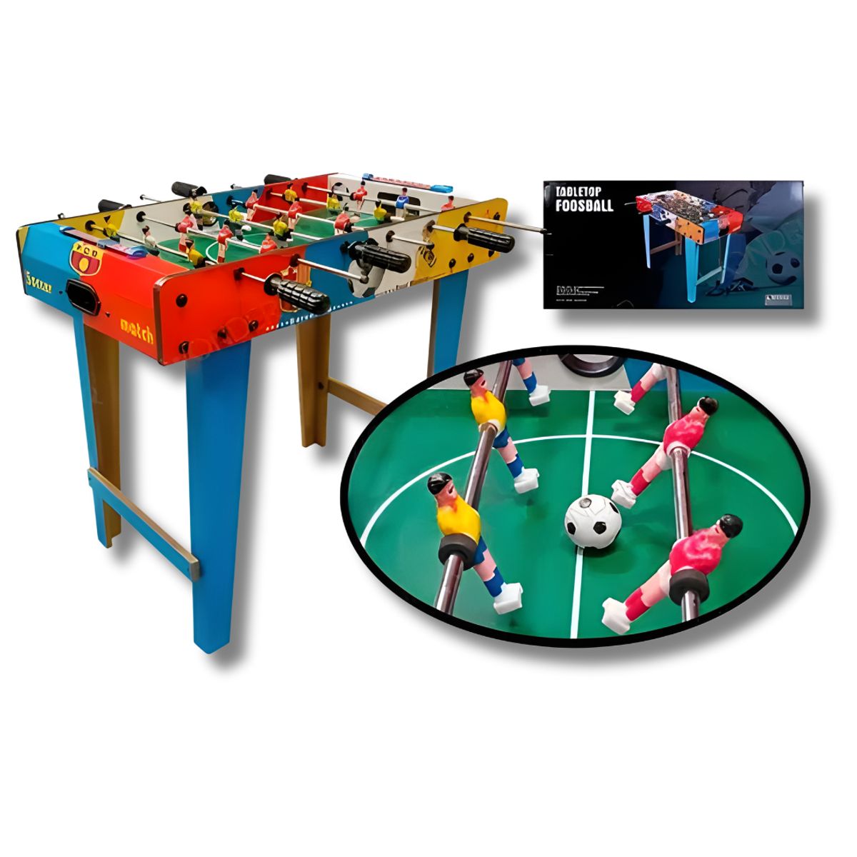 GENERICO - Futbolín de Mesa Artisan  ¡Diversión futbolera en cualquier lugar