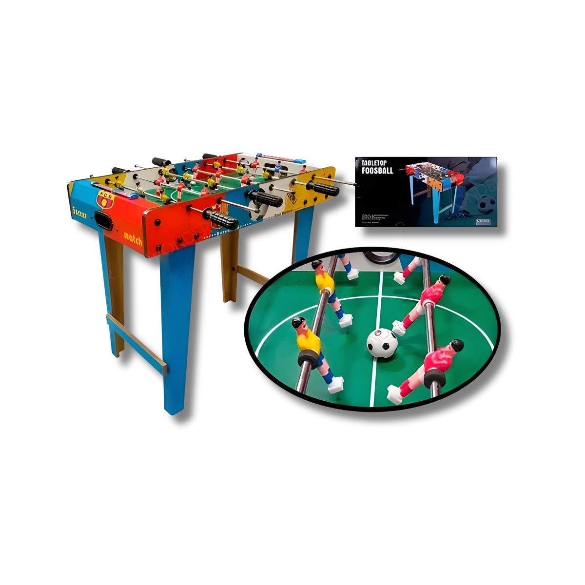 GENERICO - Futbolín de Mesa Artisan  ¡Diversión futbolera en cualquier lugar