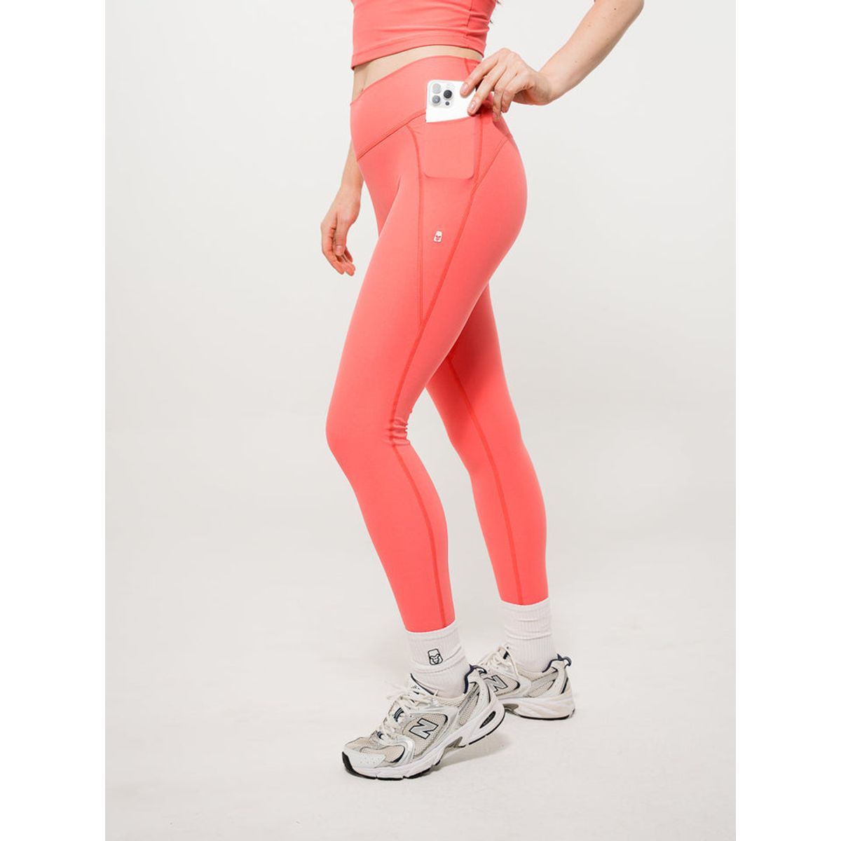 NO RULES - Lycra Larga Pretina Alta Coral