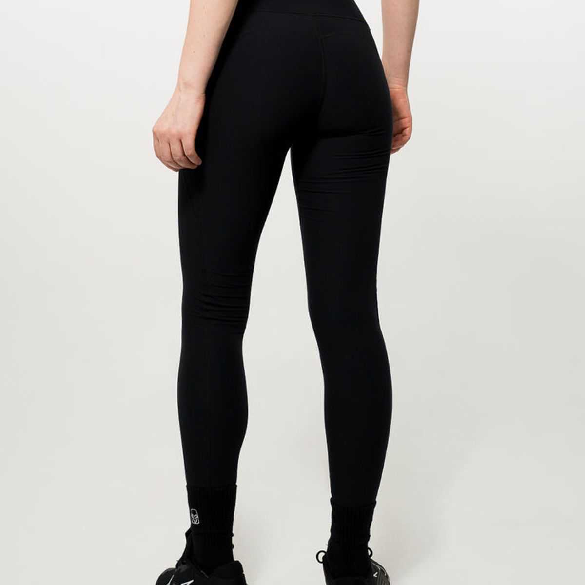 NO RULES - Lycra Larga Pretina Alta Negra