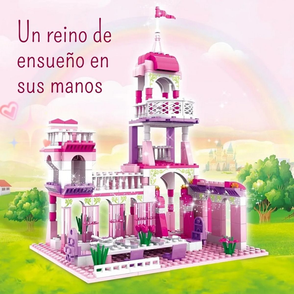 GENERICO - CASTILLO DE PRINCESAS TIPO LEGO ARMATODO