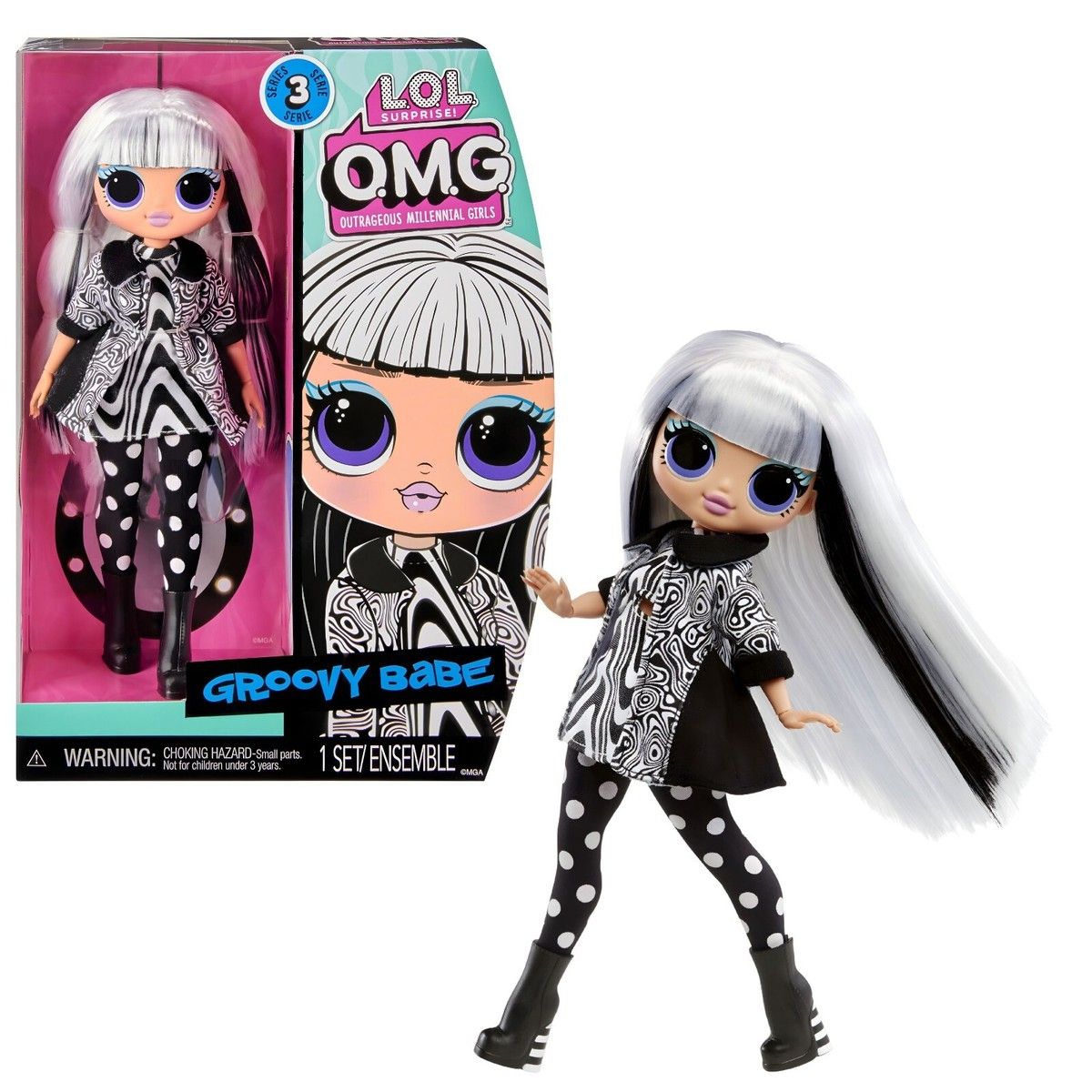 LOL SURPRISE - Muñeca Lol Surprise Groovy Babe con accesorios