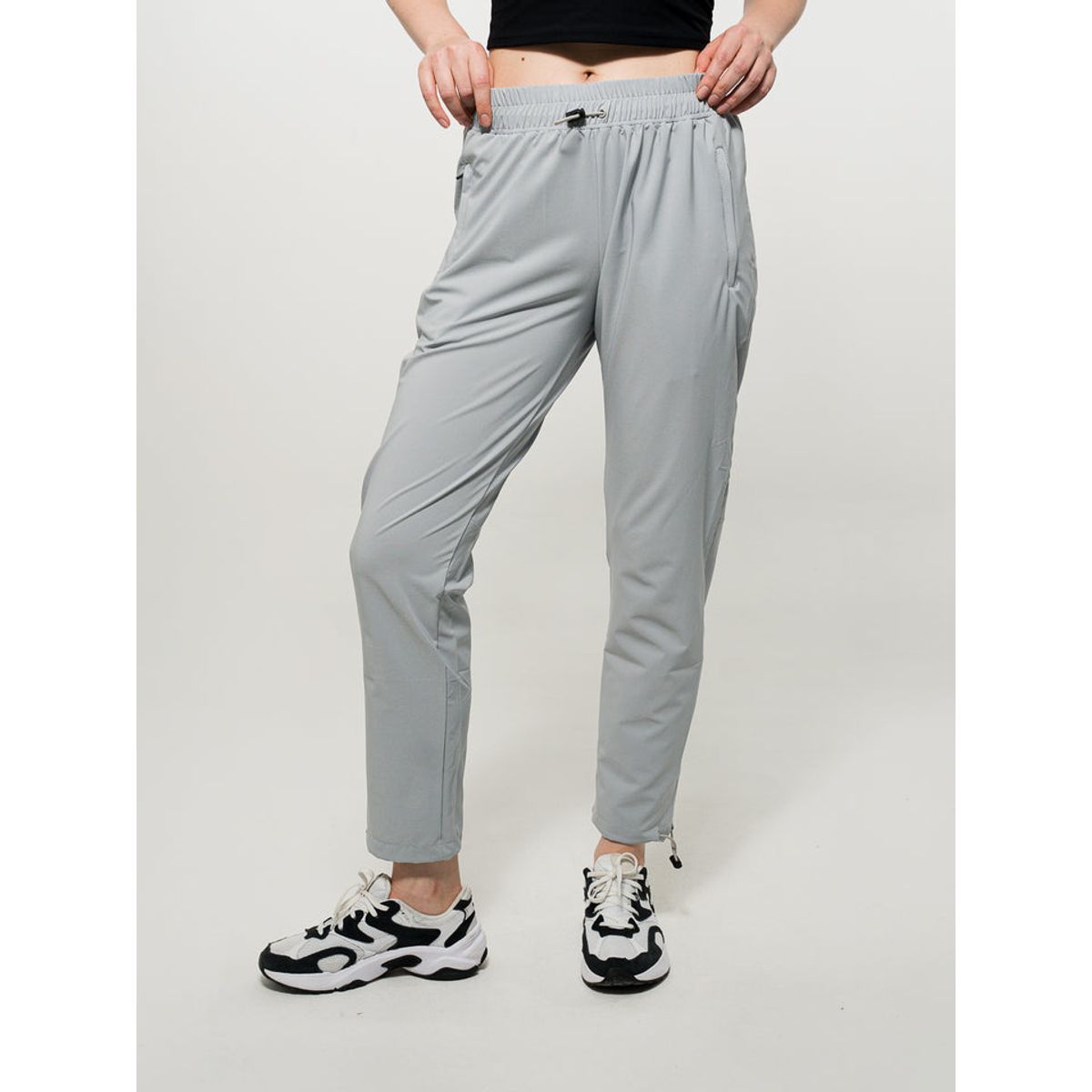 NO RULES - Jogger Casual Logo 3D Grey Mujer