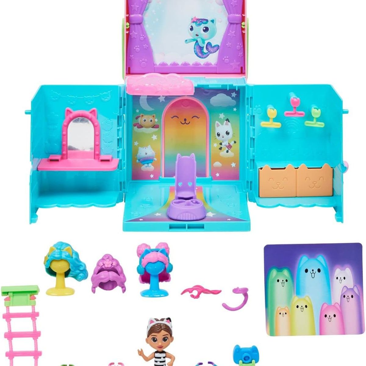 GENERICO - Gabbys Dollhouse Closet Juego Caja Portatil + Muñeca
