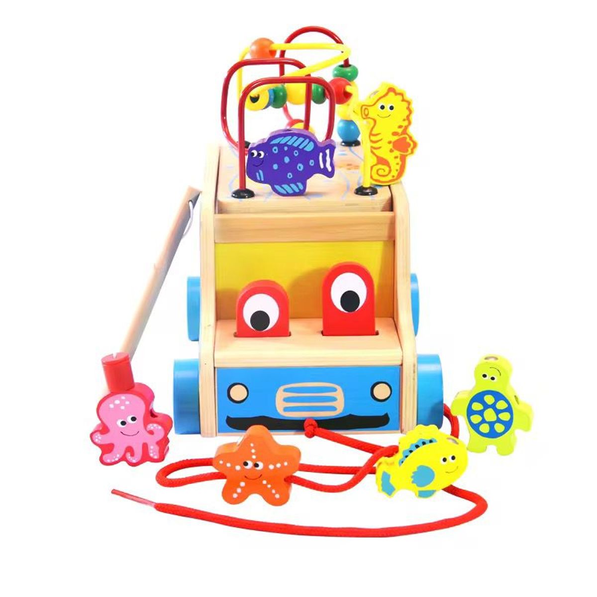 GENERICO - Carro Montessori Laberinto Mundo Marino