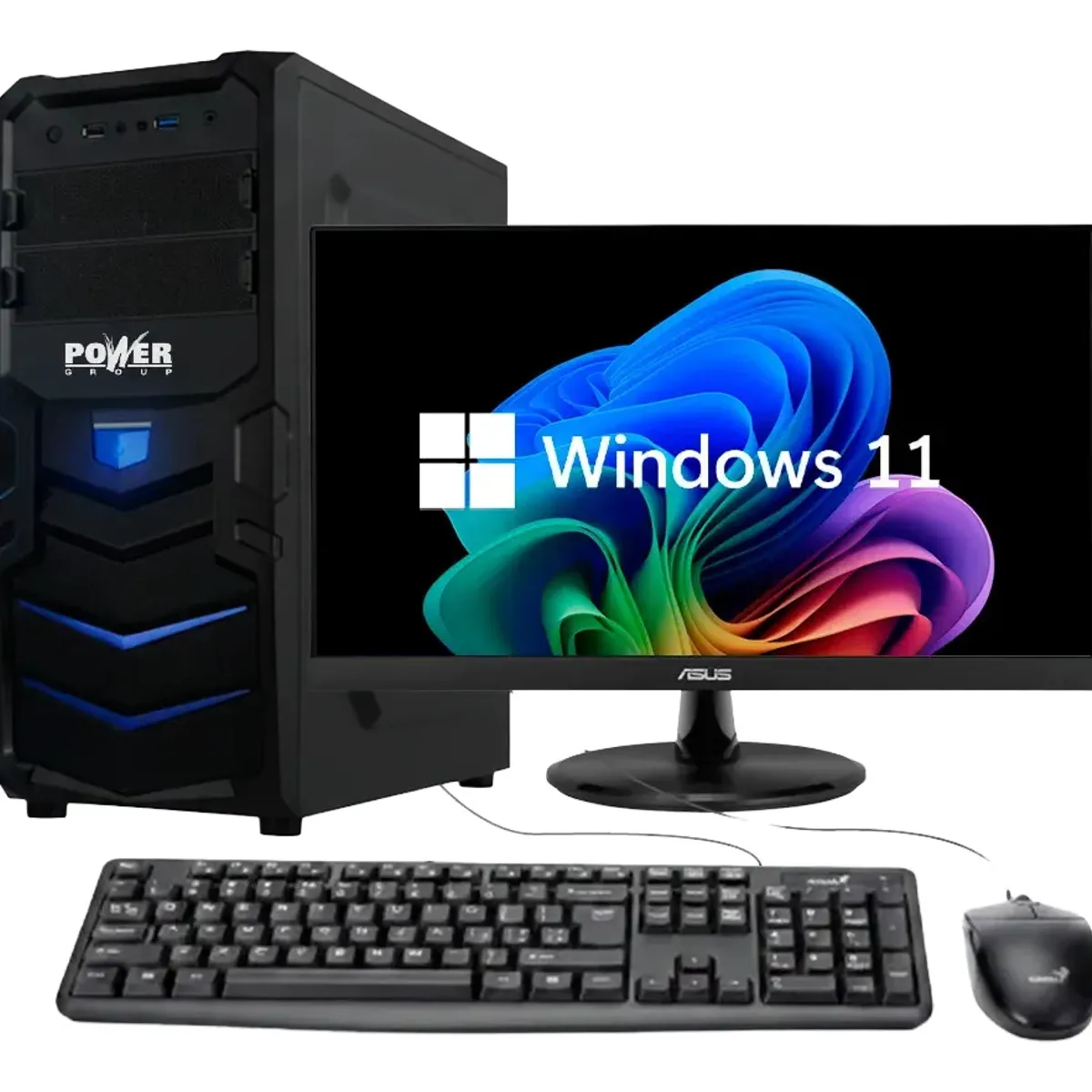 POWER GROUP - COMPUTADOR DE MESA INTEL CORE I5-10400T 8GB 500B SSD 215 FHD