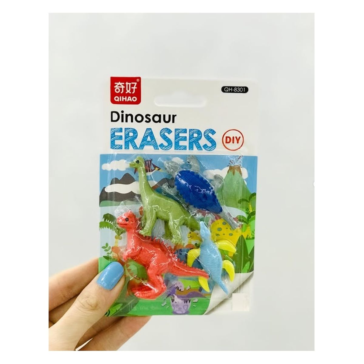 GENERICO - Set De Borradores Dinosaurios Armables Qihao 4 Piezas