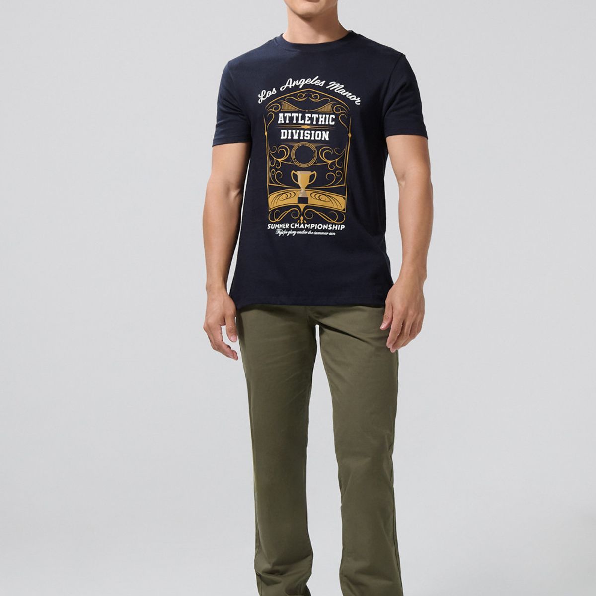 KOAJ - KOAJ Pantalón Slim chino en drill Hombre