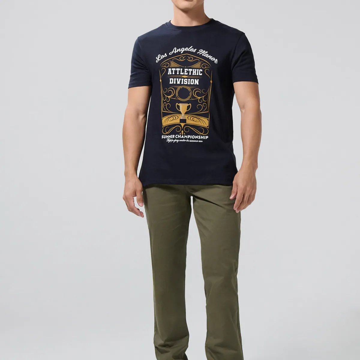 KOAJ - KOAJ Pantalón Slim chino en drill Hombre