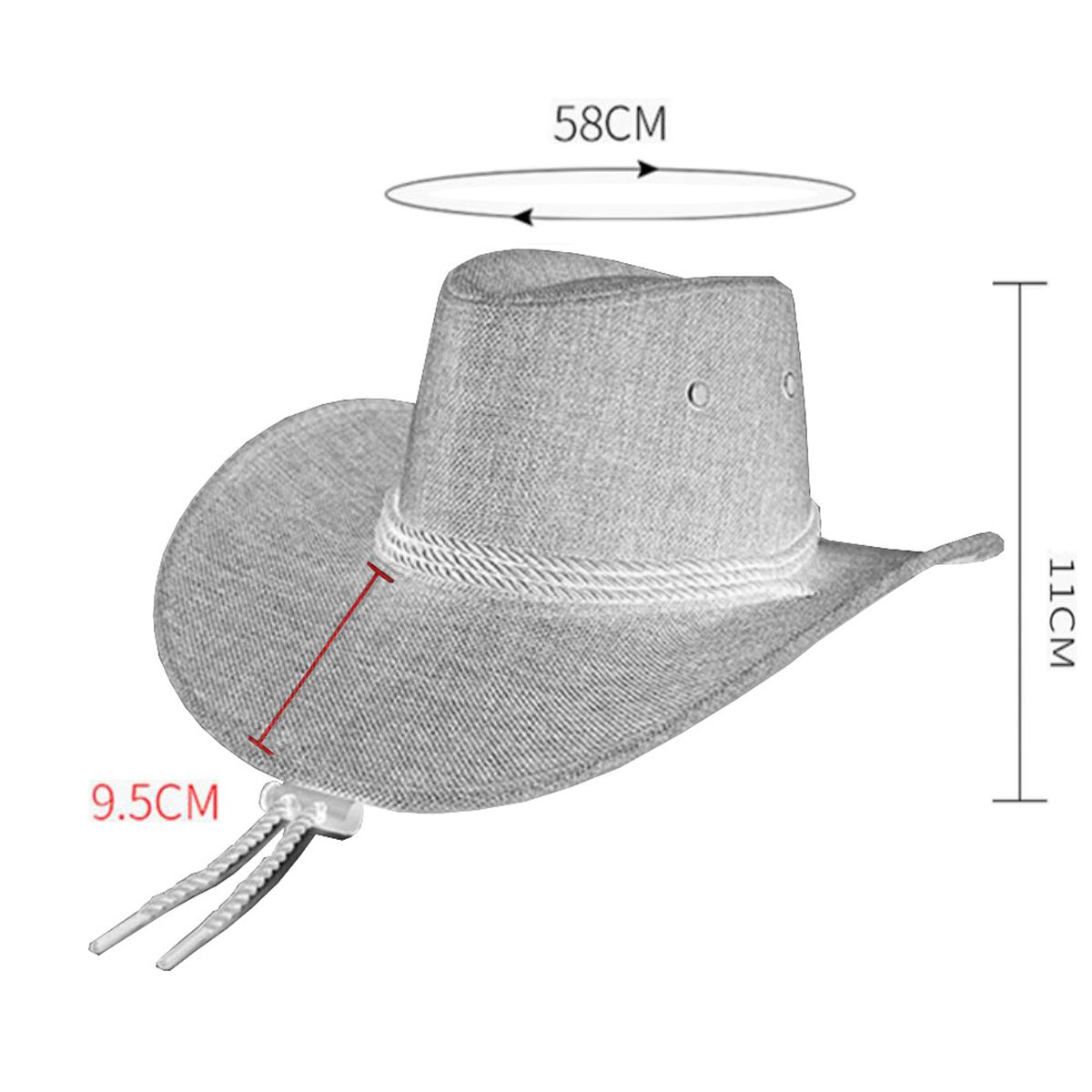 VELBROS - Sombrero Vaquero Texano Llanero Norteño Hombre Mujer Sol - Caqui