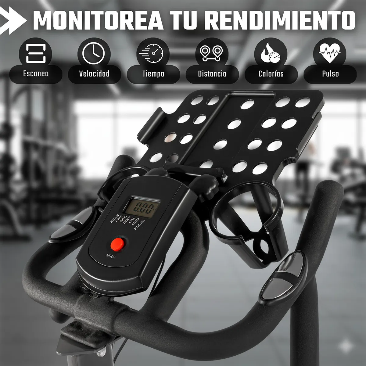 CENTURFIT - Bicicleta Spinning Magnetica Fija Pulso Cardiaco Premium