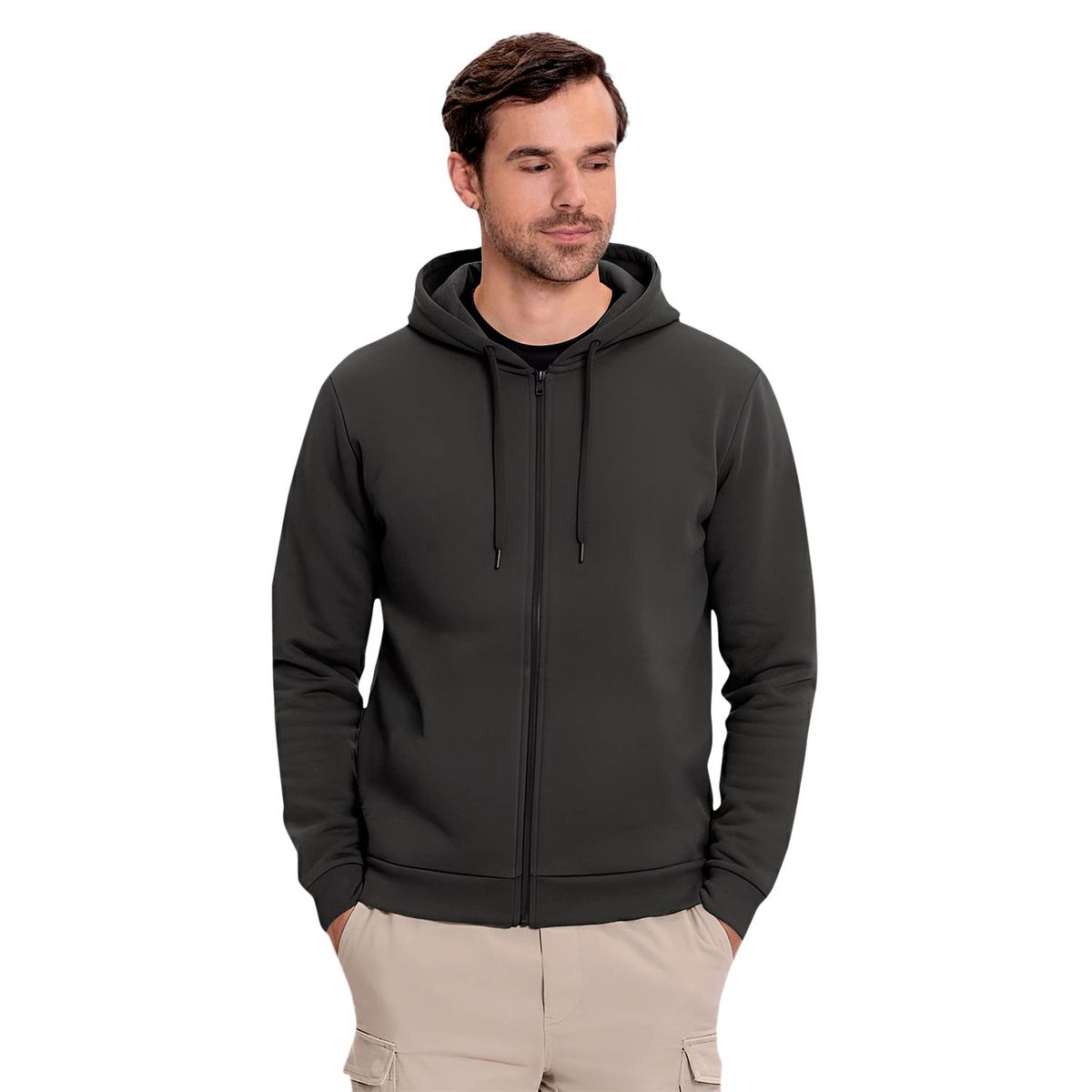 TOTTO - Buzo Abierto Con Capota Spring Cafe Para Hombre Totto