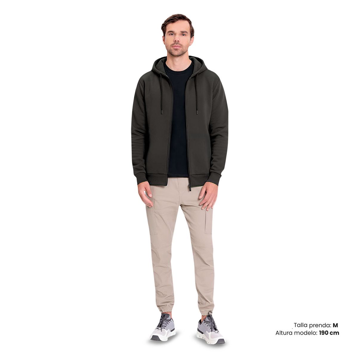 TOTTO - Buzo Abierto Con Capota Spring Cafe Para Hombre Totto