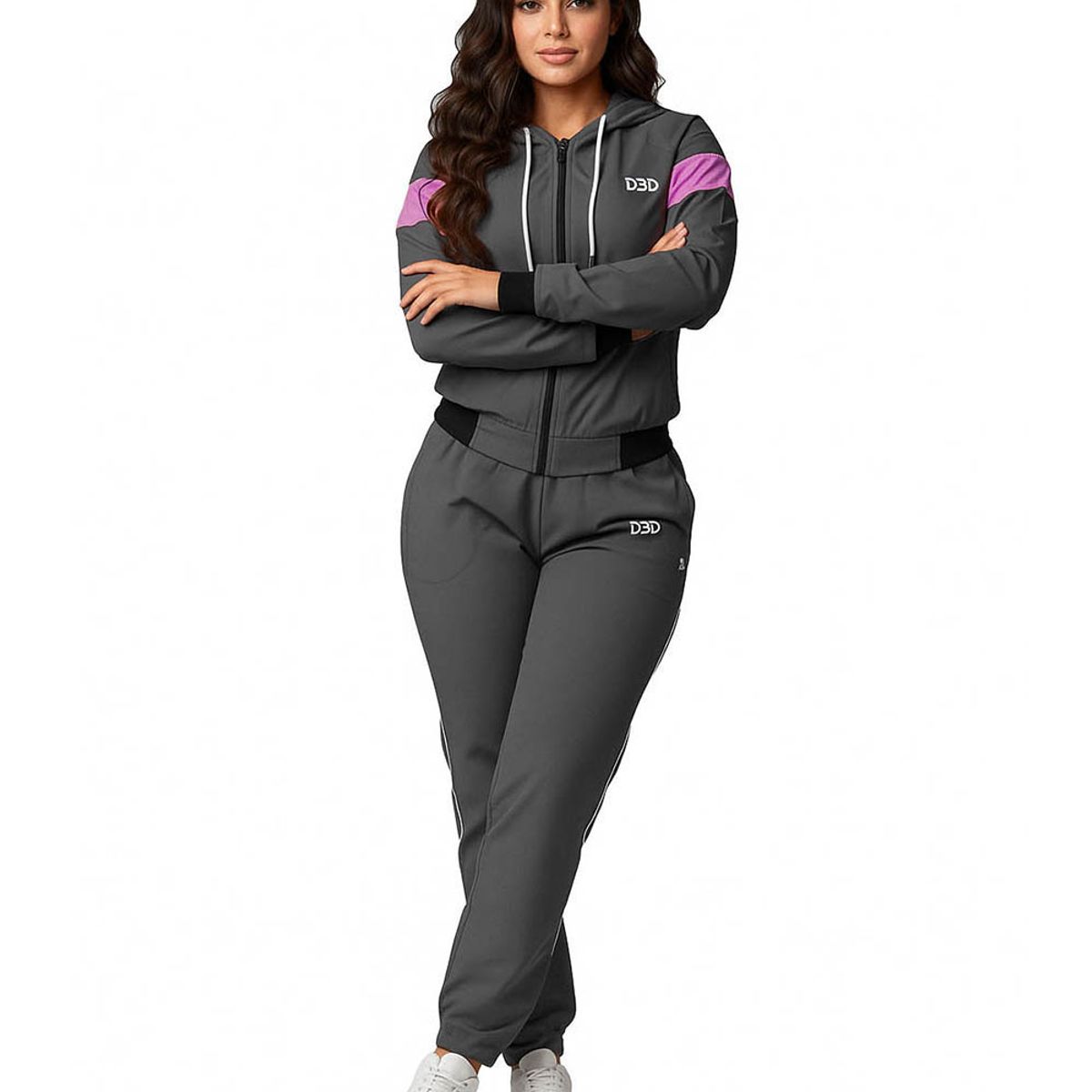 MODA EN CIRCUITO - Conjunto Deportivo o Sudadera para Mujer en Impermeable