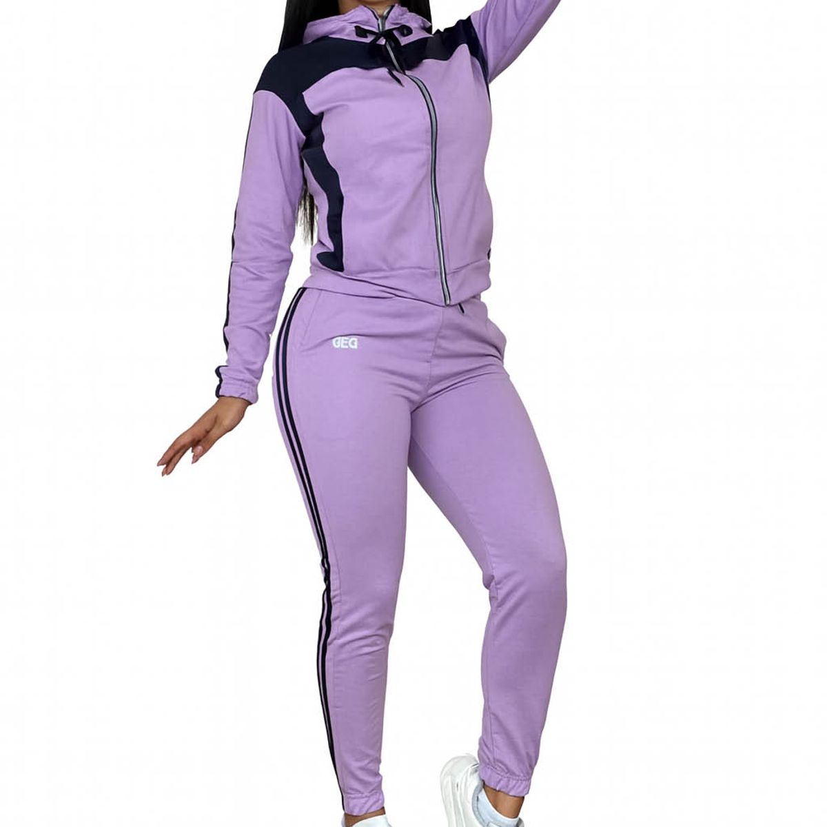 MODA EN CIRCUITO - Conjunto Deportivo o Sudadera Licrada para Mujer con Chaqueta