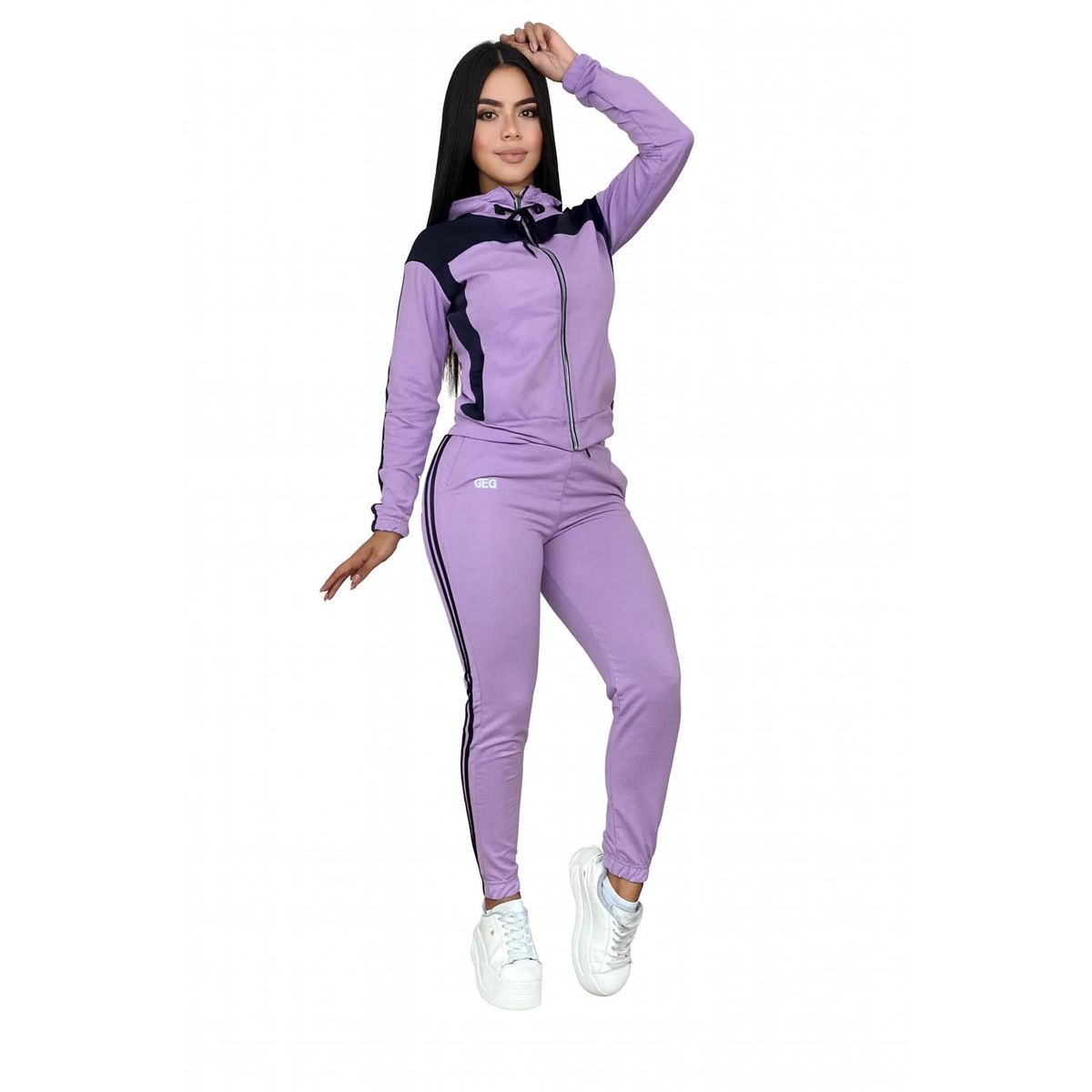 MODA EN CIRCUITO - Conjunto Deportivo o Sudadera Licrada para Mujer con Chaqueta