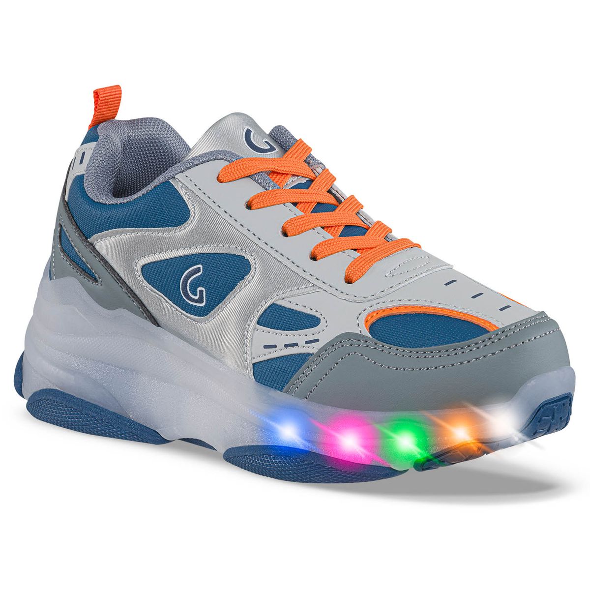 LOS GOMOSOS - Tenis Patines Luces Fech Gris Los Gomosos para Niño - Talla 30
