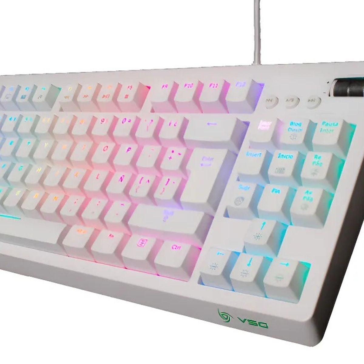 VSG - Teclado Mecánico Vsg Quasar Rgb Outemu Blue Español Rgb Blanco