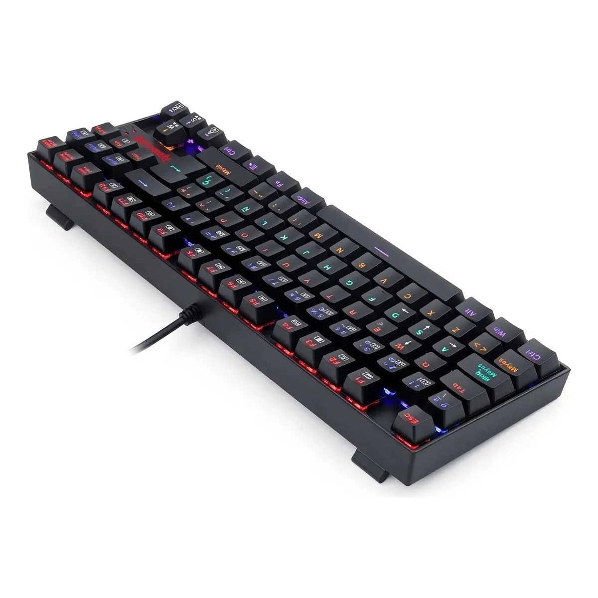 REDRAGON - Teclado Gamer Redragon Kumara K552 Rainbow Outemu Red Esp Negro Español Latinoamérica