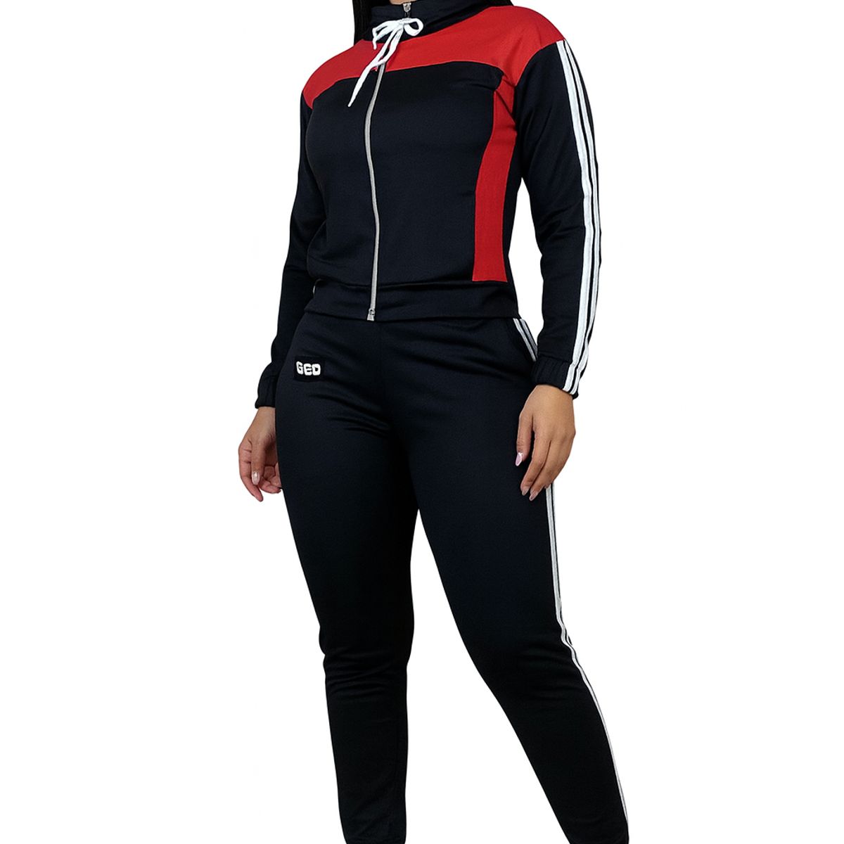 MODA EN CIRCUITO - Conjunto Deportivo o Sudadera Licrada para Mujer con Chaqueta